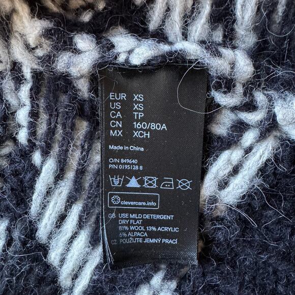 ISABEL MARANT + H&M Hooded Wool blend Knit Zip-up Cardigan Sweater - Picture 9 of 10